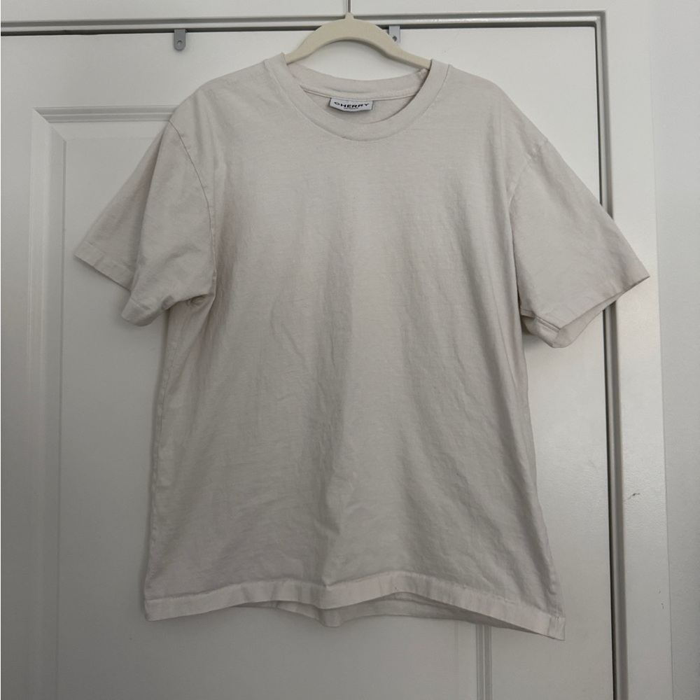 Cherry Brand Men's Crew Neck T-Shirt White AS IS